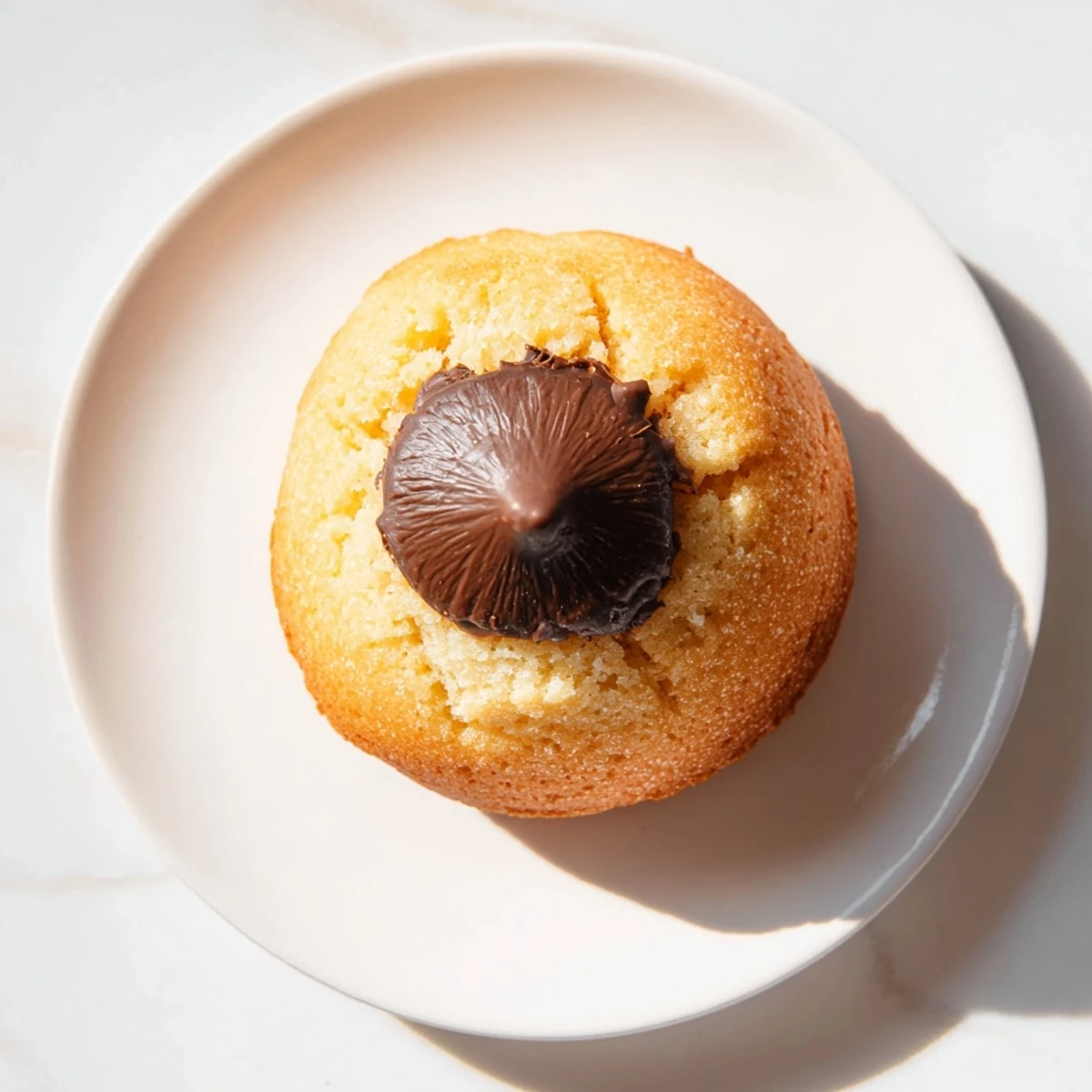Warm, freshly-baked 3-Ingredient Peanut Butter Blossom Cookies, soft with a Hershey's Kiss center.