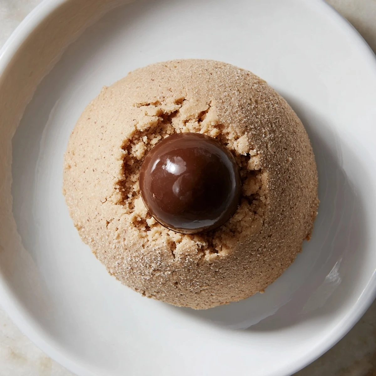 Close-up of delightful 3-Ingredient Peanut Butter Blossom Cookies, sweet and easy to make at home.