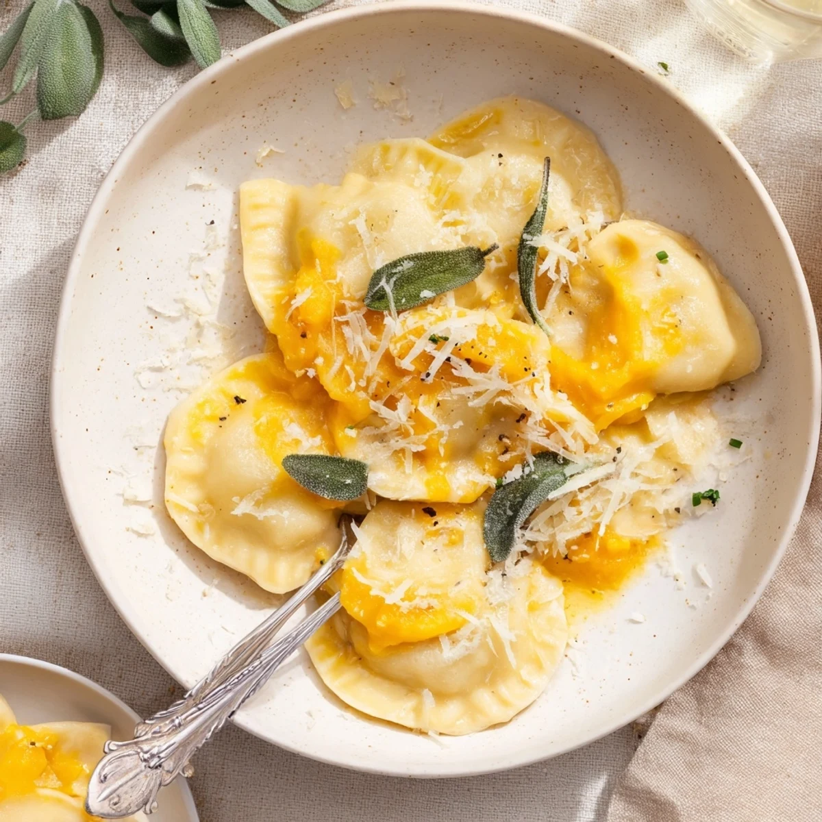 Creamy, golden One-Pot Pumpkin Sage Gnocchi pasta, perfectly cooked for a comforting dinner.