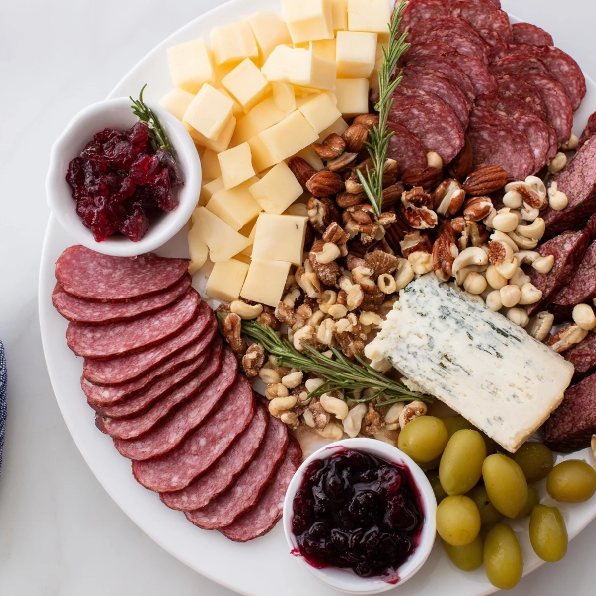 Close-up of a beautifully arranged Deer Antler Charcuterie board, ready for an elegant gathering.