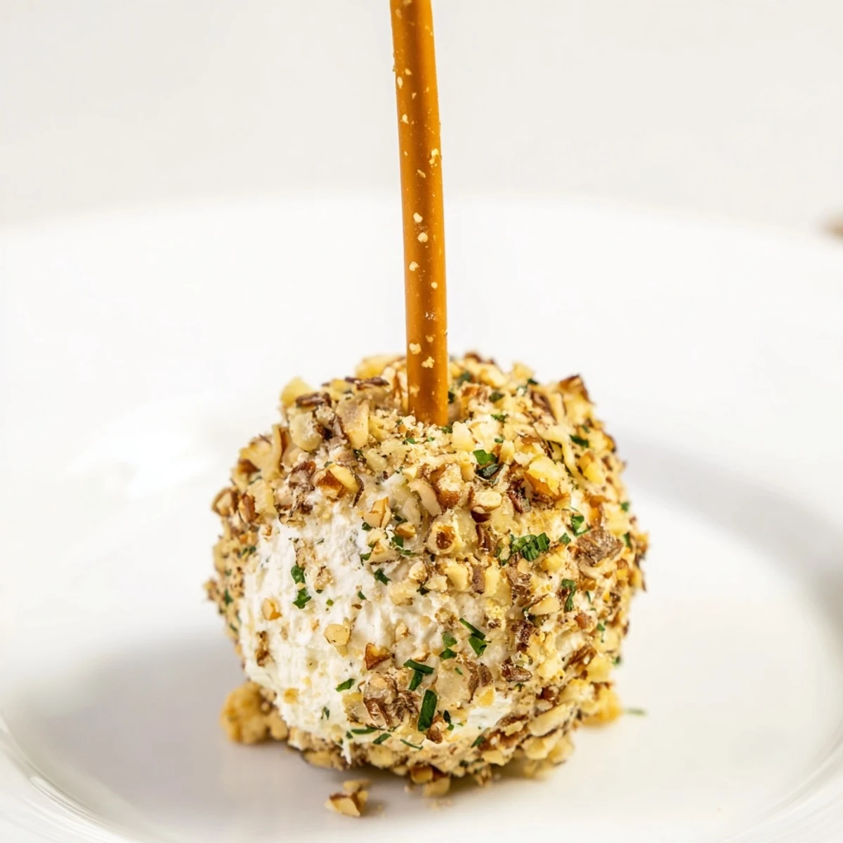 Champagne Cork Cheese Balls: creamy cheese appetizers with walnut coating, ready for a party.