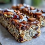 2. Wholesome nut-free granola bars baked with honey, oats, and seeds, perfect for on-the-go energy or beach picnics.
