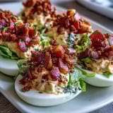 BLT Deviled Eggs Bacon Tomato