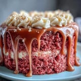 Elegant Bridal Shower Rosé Velvet Cake, moist with luscious cream cheese frosting.