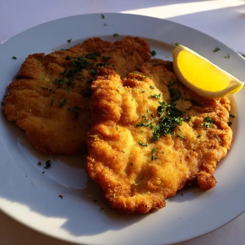 Air Fryer Wiener Schnitzel