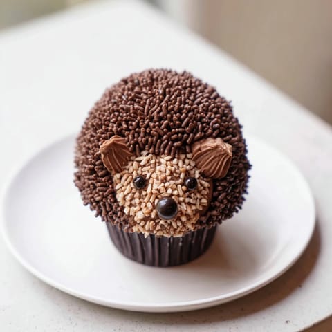 Hedgehog Chocolate Cupcakes