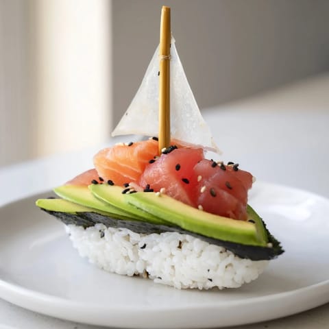 Sushi Sailboats at Sea