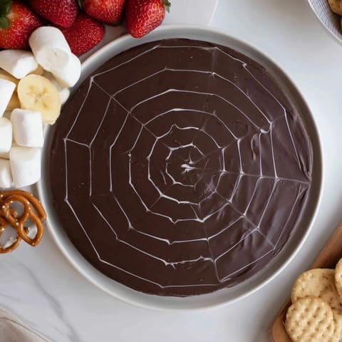 Spiderweb Chocolate Ganache Board