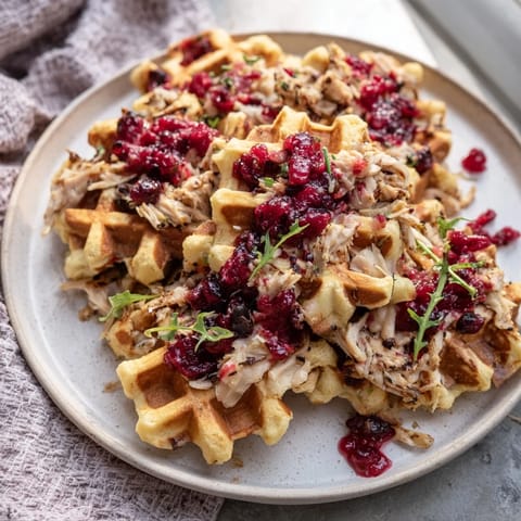 Stuffing Waffle Chicken Sliders