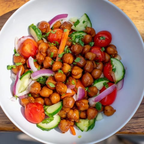 BBQ Chickpea Tangy Salad