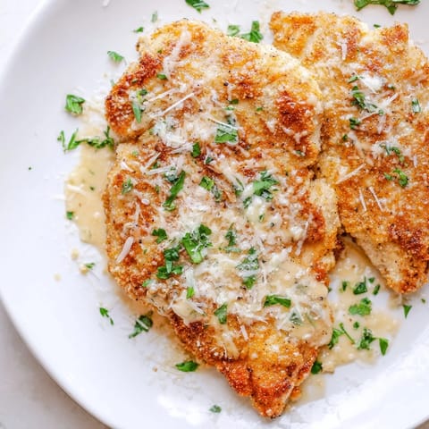 Crispy Chicken Garlic Cream