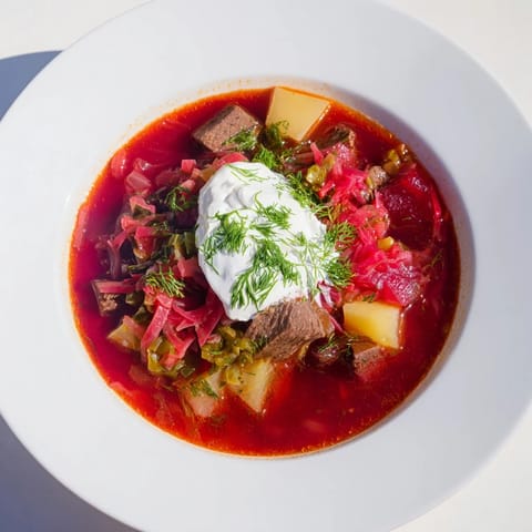 Ukrainian Borscht with Beef
