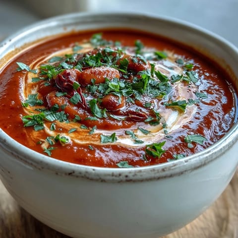 White Bean Soup With Tomato steaming from a pot, blending creamy beans with bright diced tomatoes.