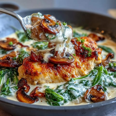 Keto Creamy Spinach Chicken