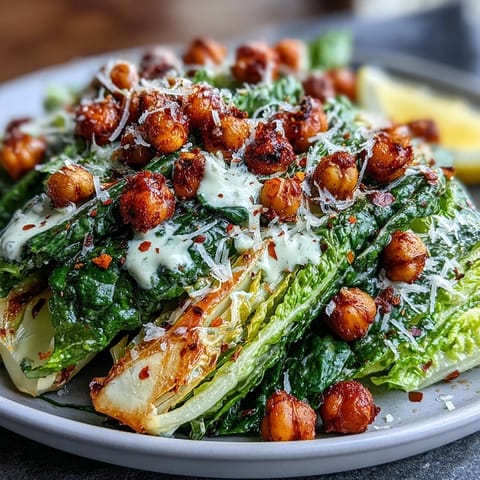 Vegan Roasted Chickpea Caesar