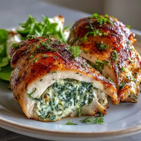 Spinach Feta Stuffed Chicken