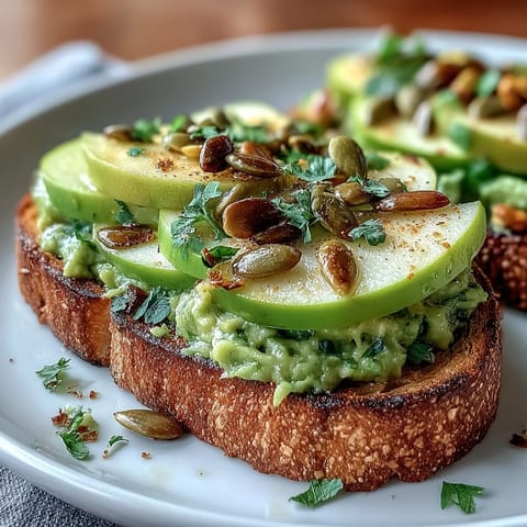Avocado Green Apple Toast