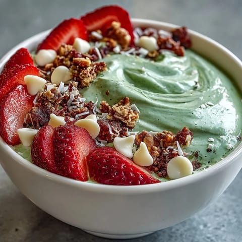 Strawberry Matcha Frappuccino Bowl