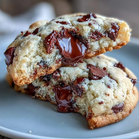 Soft and chewy cottage cheese chocolate chip cookies with gooey chocolate chips and a subtle tangy twist, perfect for dessert or snacking.