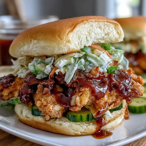 Crockpot Mississippi Chicken Sliders with Coleslaw, tender shredded chicken slow-cooked with zesty ranch and pepperoncini flavors, piled high on soft buns with crunchy coleslaw.