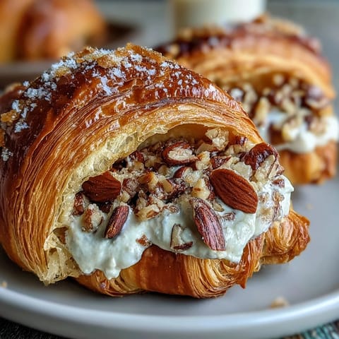 Almond Croissant-Style Sourdough Rolls