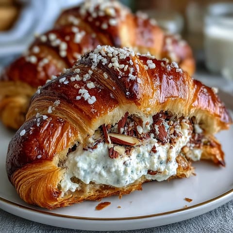 Golden sourdough rolls swirled with rich almond cream and topped with crunchy sliced almonds, perfect for a cozy breakfast.