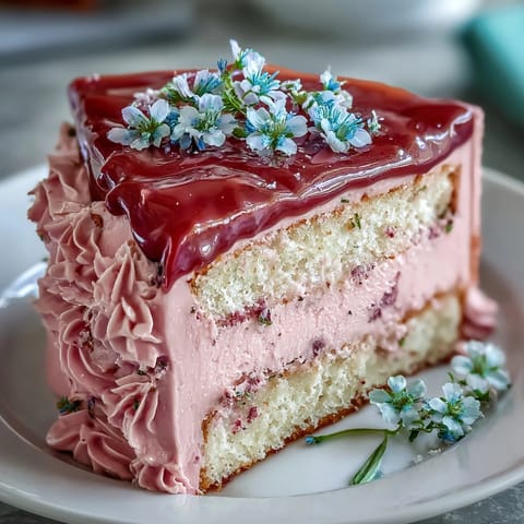 A beautifully decorated Spring Birthday Cake with pastel floral buttercream, perfect for a festive celebration.