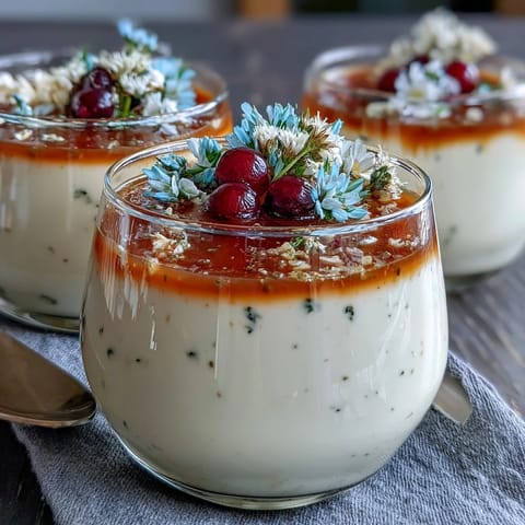 Honey Lavender Panna Cotta