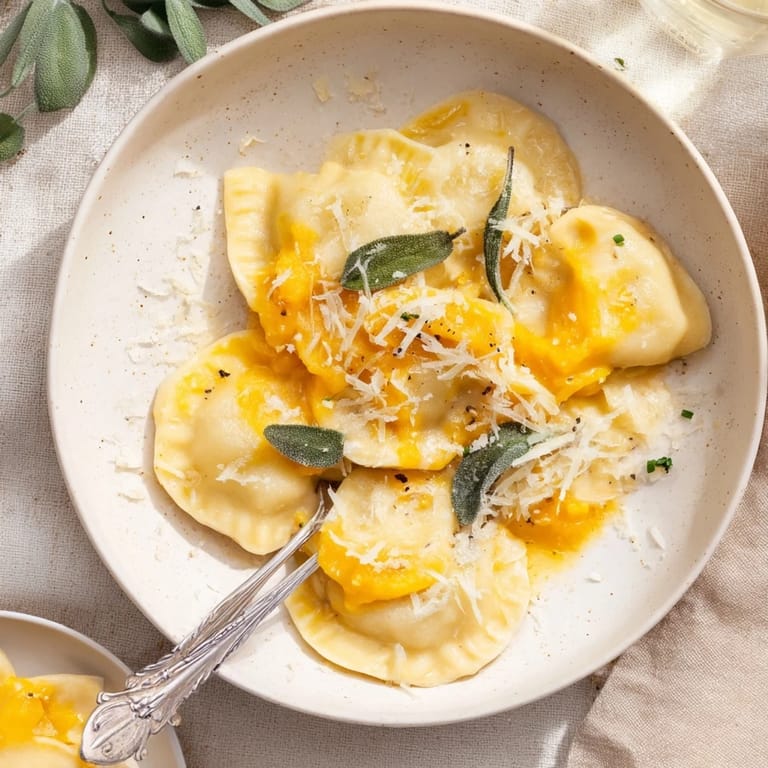 Creamy, golden One-Pot Pumpkin Sage Gnocchi pasta, perfectly cooked for a comforting dinner.