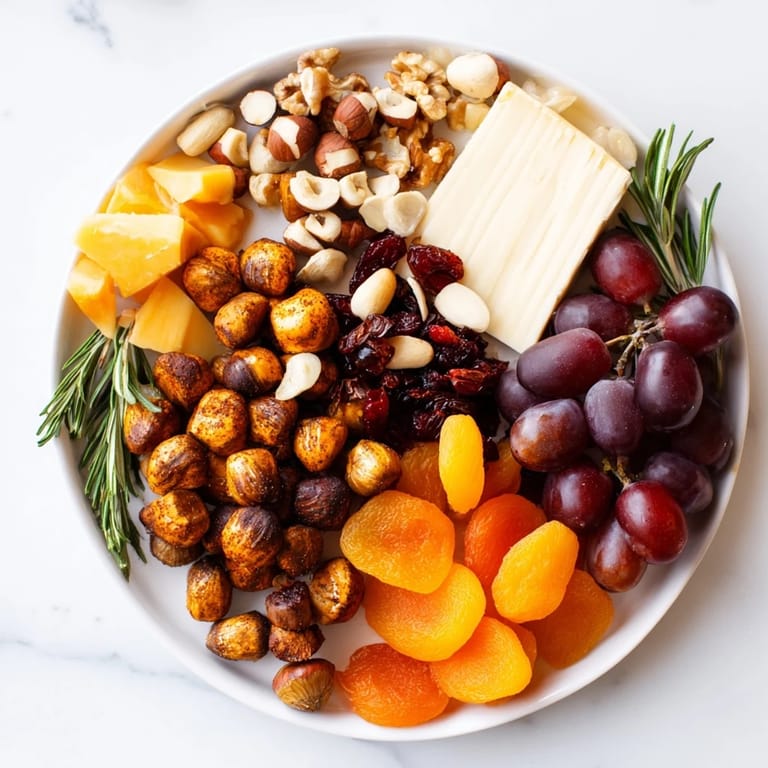 A beautiful Squirrels Acorn Hoard Platter with rosemary garnish, perfect for a cozy autumn spread.