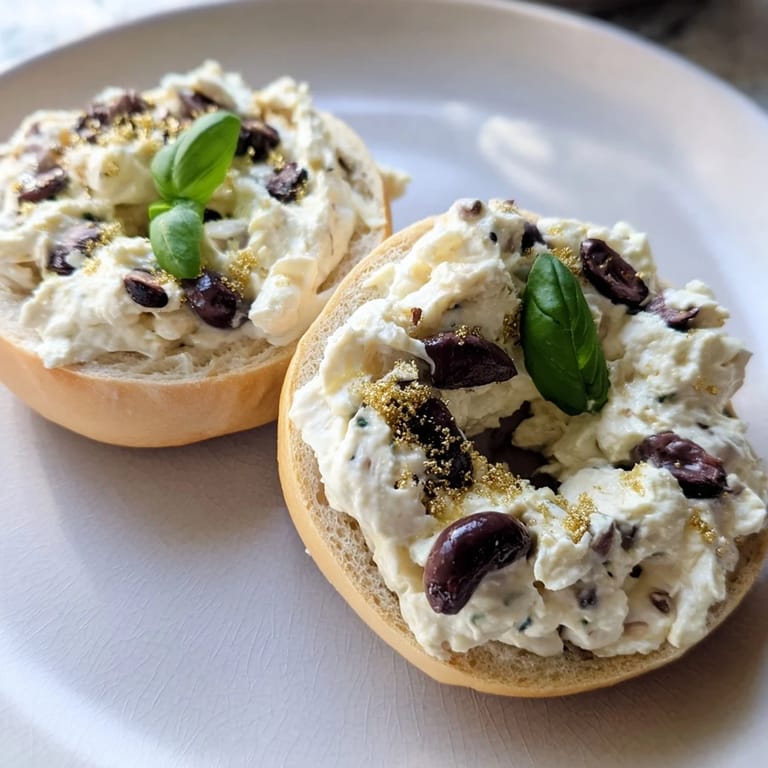 Enjoy a visually appealing shot of the Olympic Rings Medal Appetizer, showcasing bagel "medals" with creative toppings.