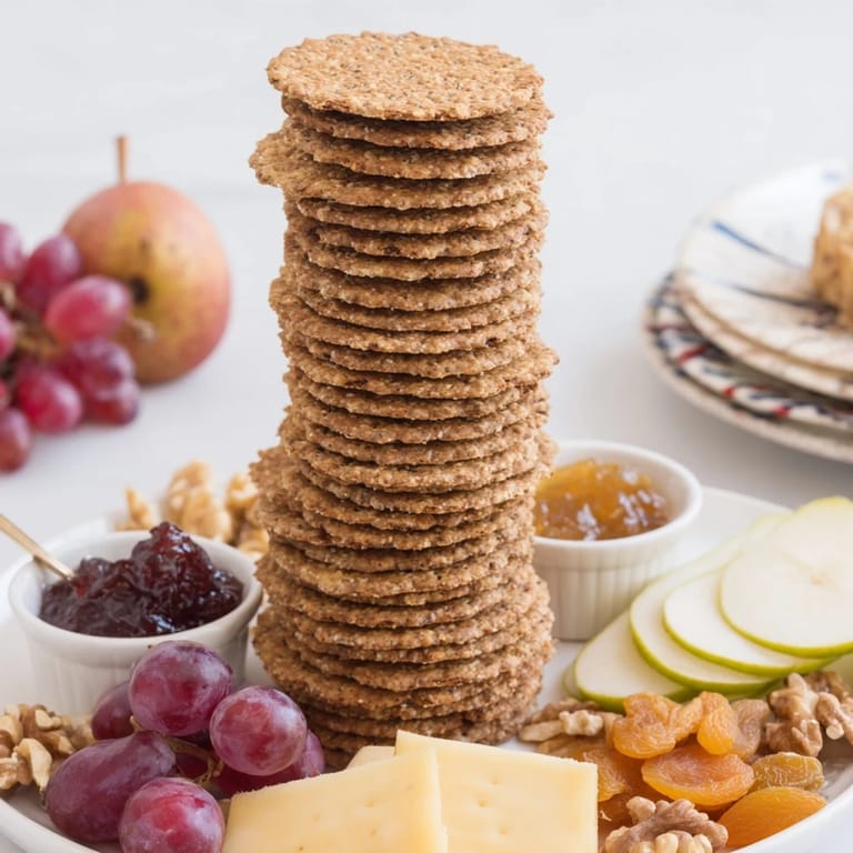 A beautifully arranged Gourmet Crackers assortment, perfect for easy entertaining with friends and family.