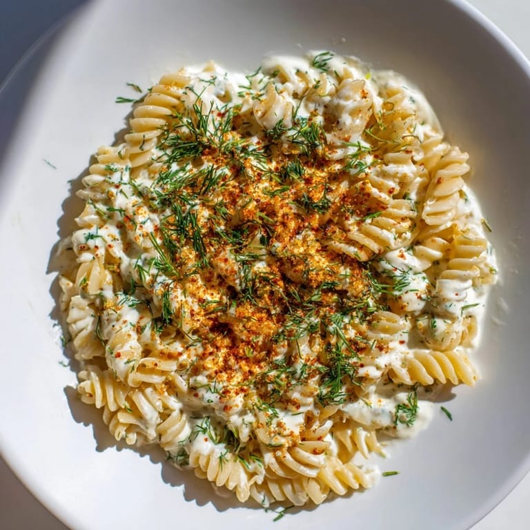 Enjoy the comforting flavors of Turkish Yogurt Pasta, a quick and easy vegetarian main dish.