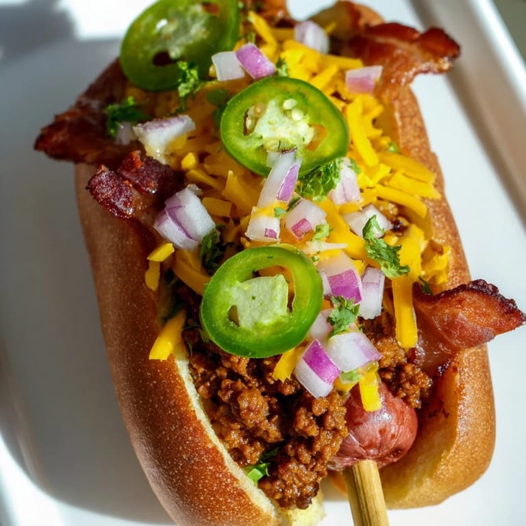 Savory and flavorful Mexican Hot Dogs, ready to eat, with fresh cilantro and a drizzle of ketchup.