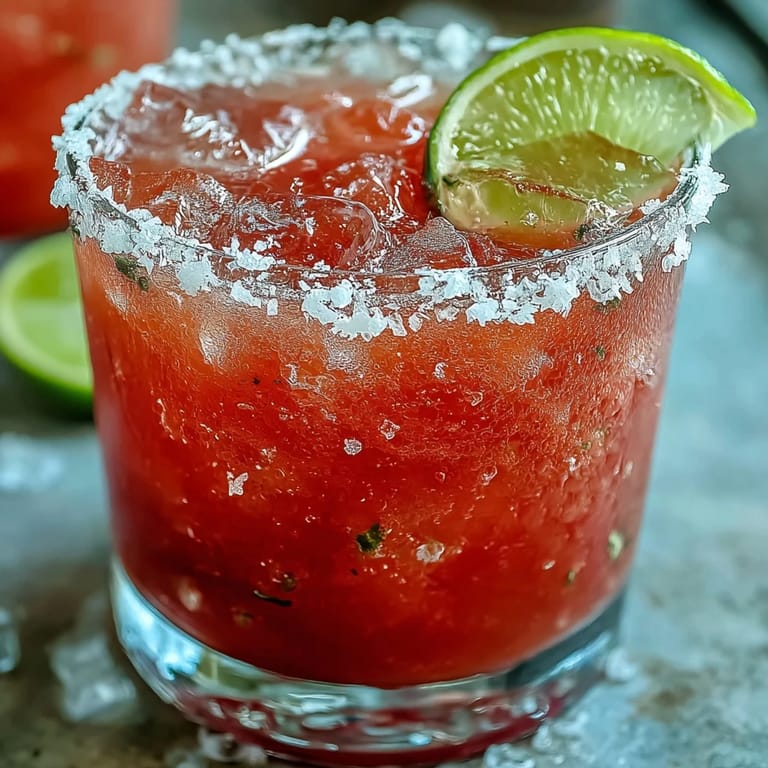 Two guava margaritas on a sunny patio table, perfect for serving with ceviche or tacos at festive gatherings.