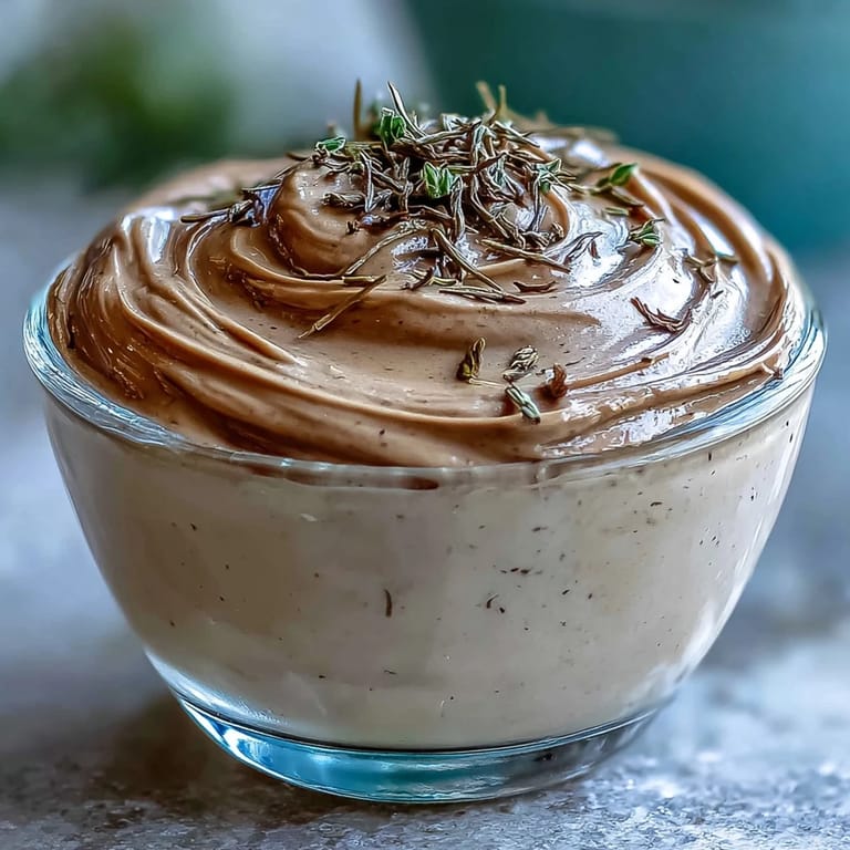 Silky Hojicha Mousse in clear glasses, topped with toasted tea leaves for earthy aroma.