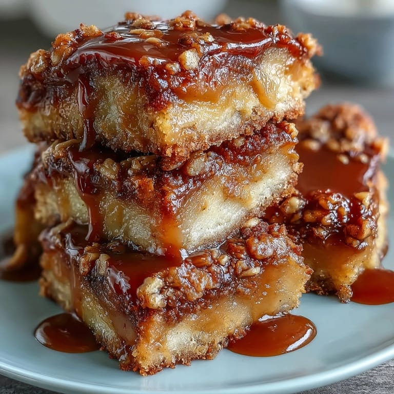 Sweet and tart apple slices topped with a smooth peanut butter drizzle and hearty granola crunch.