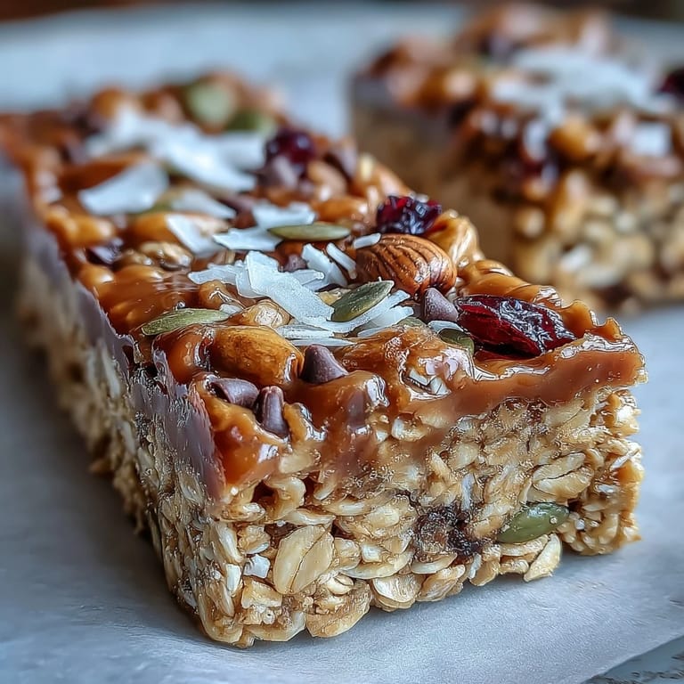 3. Chewy granola bars made with honey, oats, and seeds, offering a nut-free treat ideal for school lunches or hiking trips.