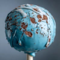 Robins Egg Blue Cake Pops with speckled coating make a festive Easter dessert treat.  