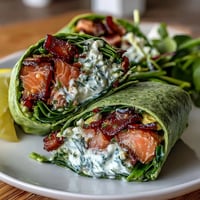 Fresh avocado tuna wraps filled with creamy avocado, spinach, and flaky tuna, ready to enjoy in minutes.