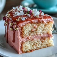 Elegant pink Bridal Shower Rosé Velvet Cake with shimmering gold drip.